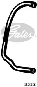 GATES 3532 Шланг (патрубок) радиатора системы охлаждения двигателя