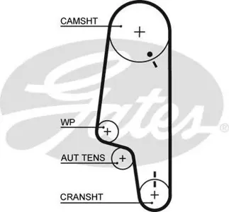 GATES 5427XS ремень ГРМ 135x190 VW Golf III 1.4 95-98 Polo 1.0-1.6 94-96