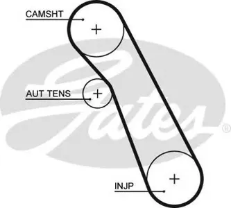 GATES 5541XS Ремень ГРМ 091x200H Ford Mondeo 1.8TD 98-00 Focus 1.8TDCi 01> Transit 1.8TDCi 02>
