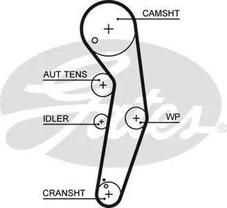 GATES 5569XS Ремень ГРМ 120x300HT Audi A2A3A4, VW Golf Bora Passat , Skoda Octavia 1.41.9TDi 98>