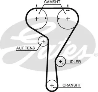 GATES 5680XS Ремень ГРМ 1141x20 z=163 Audi A1A3A4A5, Seat Leon, VW Golf 1.21.4TSI 12>