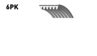 GATES 6PK995 Ремень генератора 2190 8кл на 16кл.с кондиционером Honda Mercedes VAG Audi Citroen Fiat Ford