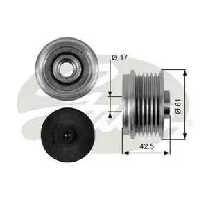 GATES OAP7043 Шкив генератора
