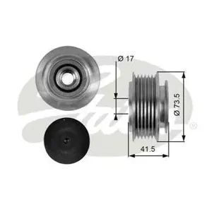 GATES OAP7066 Шкив генератора