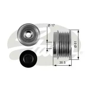 GATES OAP7100 Шкив генератора MB Vito 2.3 96-03