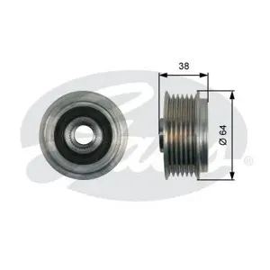 GATES OAP7165 Шкив генератора Hyundai ix35 Sonata Kia Magentis 2.02.4 05-