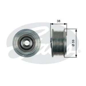 GATES OAP7169 Муфта свободного хода Hyundai Kia MINI 1.4D2.5D 03-