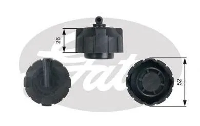 GATES RC213 Крышка PSA Jumper Boxer 1.9TD2.02.5TD2.5D2.8HDi, Fiat Ducato 2.8D2.8TDI2