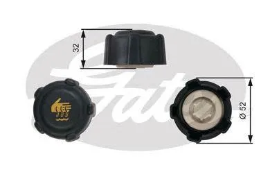 GATES RC223 Крышка бачка радиатора