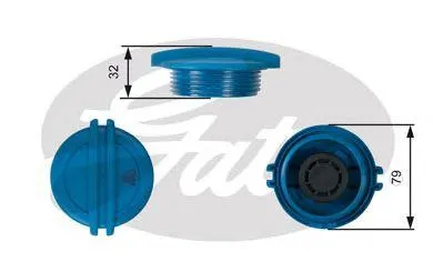 GATES RC228 крышка расш. бачка Audi A1A3A4 04>, Skoda Octavia 1U1Z, VW Passat 1.6-3.2 Golf 1.4-3.2 03>