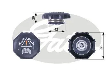GATES RC239 Крышка радиатора