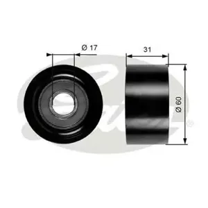 GATES T36084 Ролик натяжителя ремня