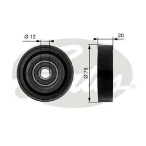 GATES T36086 Ролик (7803-21186)