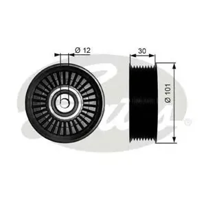 GATES T36170 Ролик обводной