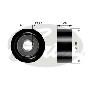 GATES T36176 Ролик обводной ремня генератора  Renault  Laguna Scenic Logan 1.41.6 96>