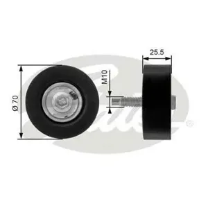 GATES T36200 Ролик натяжной ремня НО Ford Focus Transit Connect 1.82.0 99>