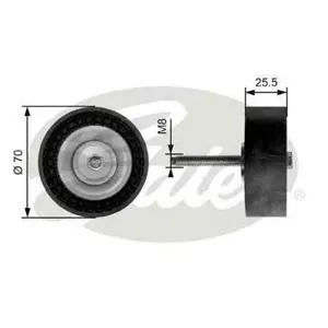 GATES T36204 Ролик обводной ремня НО Ford Mondeo IIIIV 1.82.0