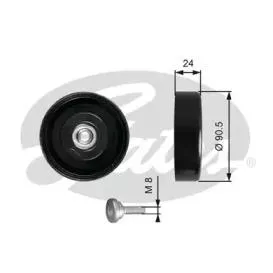 GATES T36251 Ролик ремня приводного Audi A4A6 00-