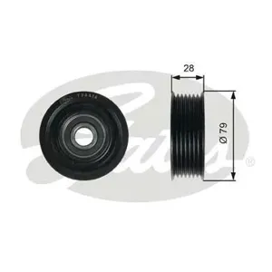GATES T36416 Ролик обводной ремня НО Toyota , Lexus 2.0D2.2D