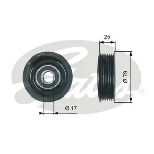 GATES T36420 Ролик обводной ремня НО Mazda 23 1.31.41.51.6 03>