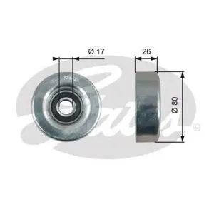 GATES T36424 Ролик обводной ремня НО Honda Civic Jazz II 1.21.4 02>