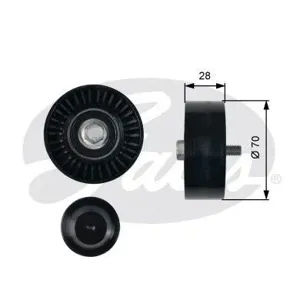 GATES T36430 Ролик обводной ремня НО Mitsubishi Outlander Grand is 2.0CRDi 05>