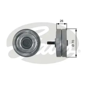 GATES T36466 Ролик ремня приводного VW LT -06 2.8 Diesel