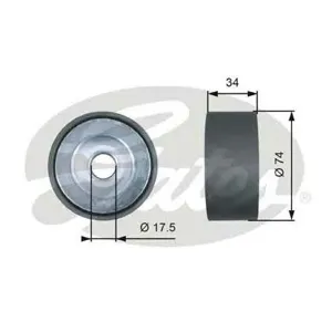 GATES T36514 ролик натяжителя ремня MAN TGATGXTGSTGM