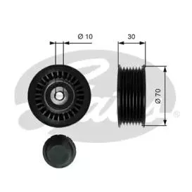 GATES T36763 Ролик ремня приводного Renault Logan Sandero cli Omega ne 0.9-1.2i 12>