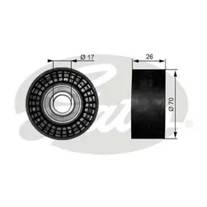 GATES T38018 Ролик обводной ремня НО Ford Focus Mondeo 1.61.82.0 16V 98-01
