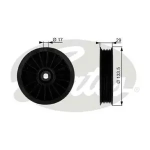 GATES T38034 Ролик приводного ремня Chrysler Voyager iii 3.3-3