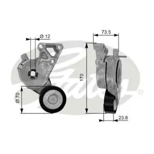 GATES T38148 Ролик натяжной VW Golf Bora Sharan , Audi A3 1.6-2.0, Seat Toledo 1.6 95>