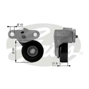 GATES T38159 Ролик натяжной c механ.натяжения Cadillac Escalade , Hummer H2 6.0 01>