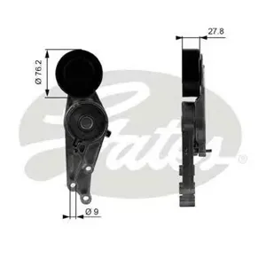 GATES T38207 Натяжитель поликлин.ремня с роликом 7808-21107