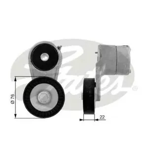 GATES T38212 Натяжитель ремня приводного Opel Astra GH Vectra C 04- 1.41.61.8