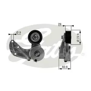 GATES T38317 Натяжитель ремня с роликом Audi Q7 3.6FSi 06>, VW Touareg 3.2 02>