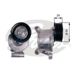 GATES T38318 Натяжитель ремня с роликом Ford Focus C-MAX, Volvo S40V50 1.82.0 04>