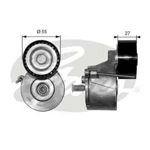 GATES T38371 Ролик натяжной приводного ремня