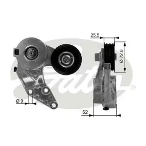 GATES T38377 Натяжной ролик 7808-21277 привода вспомогательных агрегатов