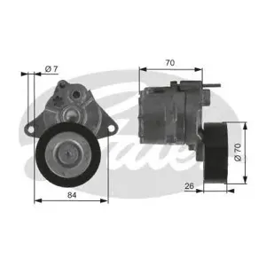 GATES T38415 Ролик натяжителя поликлин.ремня CDI
