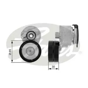 GATES T38428 Натяжитель руч.ремня с роликом  Renault  Megane Scenic 1.9DCI 2004=>