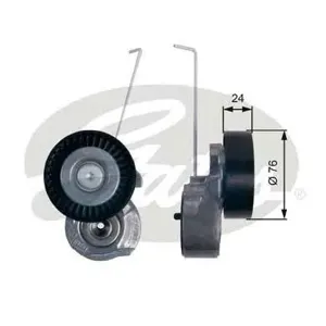 GATES T38495 Ролик натяжной ремня НО Volvo S60S80XC60XC70XC90 06>