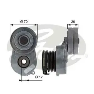GATES T38496 Натяжитель руч.ремня с роликом Opel Astra , Corsa , Zafira 1.7CDTI 2004=>