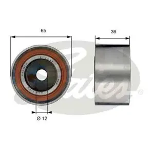 GATES T38709 Ролик натяжителя ремня MAN TGA дв.D2866D2876