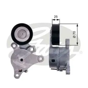 GATES T39041 Ролик натяжной ремня НО Citroen C4C5 1.8 2.0, Peugeot 307407 1.82.0 05>