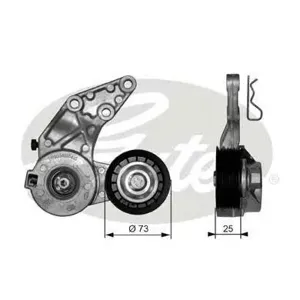 GATES T39067 Натяжитель руч.ремня с роликом VW T5 3,2V6 2004=>