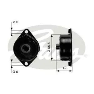 GATES T39090 Натяжитель ремня кондиционера 7808-21490