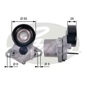 GATES T39123 Натяжитель ремня с роликом Hyundai Accent Gets, Kia Rio Soul 1.4-1.6CRDi 05>