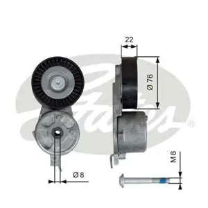 GATES T39141 Натяжитель ремня поликлинового (7808-21541)