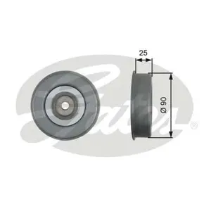 GATES T39245 Ролик натяжной ремня помпы Hyundai Sonata 3.0 89-93 Sorento 3.5 02>